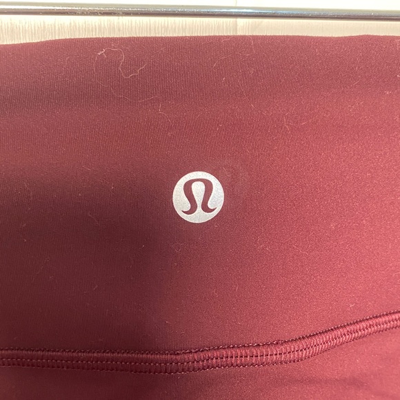 Lululemon Athletica Deep Red maroon Leggings Women’s size 0 - Picture 4 of 6
